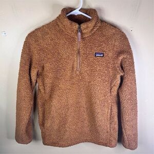 Patagonia Women's Junior XL (14) Los Gatos 1/4-Zip Fleece Jacket Brown Gorpcore‎